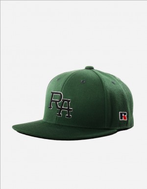 Casquettes Russell Athletic Monogram Snap Back 3D Embroidered Accessories Vert Olive | VJDL-53790