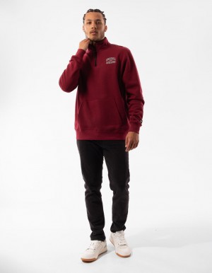 Huat Russell Athletic Arch 1/4 Zip Homme Bordeaux | NSVK-47832