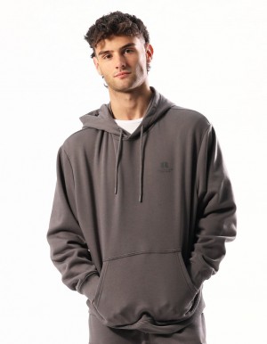 Sweat a Capuche Russell Athletic Brooklyn Homme Grise Marron | CKPV-63025