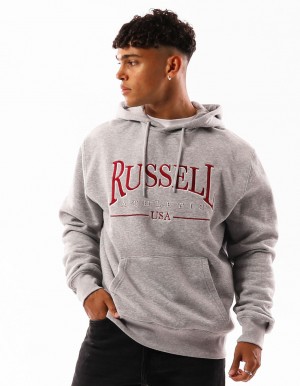 Sweat a Capuche Russell Athletic Glendale Homme Grise | AVBE-61274