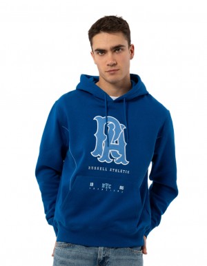 Sweat a Capuche Russell Athletic Midfielder Homme Bleu | DVSK-89054