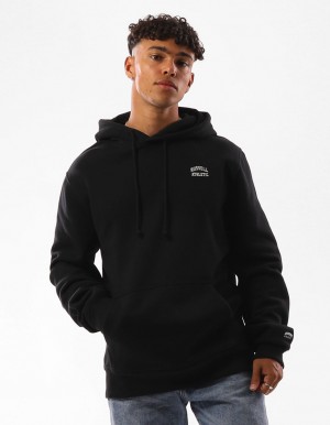 Sweat a Capuche Russell Athletic Originals Small Arch Homme Noir | YGPT-58724