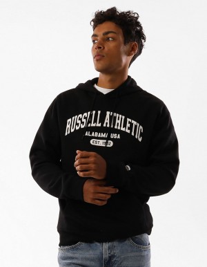 Sweat a Capuche Russell Athletic Originals Heritage Homme Noir | JFTH-43597