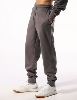 Track pants Russell Athletic Brooklyn Cuffed Homme Grise Marron | AUPJ-64198