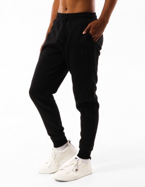 Track pants Russell Athletic Corp Inlay Logo Homme Noir | RNUW-85014