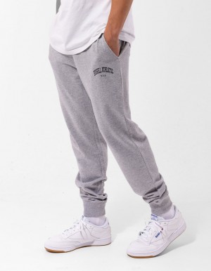 Track pants Russell Athletic Originals Big Arch Unbrushed Cuffed Homme Grise | NFPI-39821