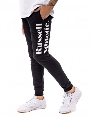 Track pants Russell Athletic Serif Athletic Homme Noir | UXOG-53069