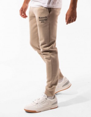 Track pants Russell Athletic Serif Homme Kaki | UIEB-13729