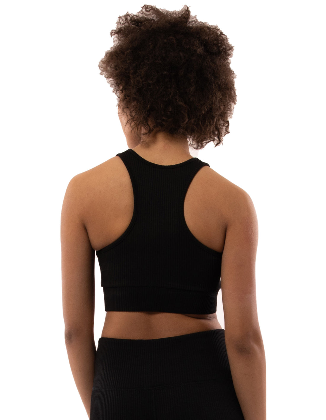 Debardeur Russell Athletic Deja Vu Ribbed Crop Femme Noir | RCAW-76498