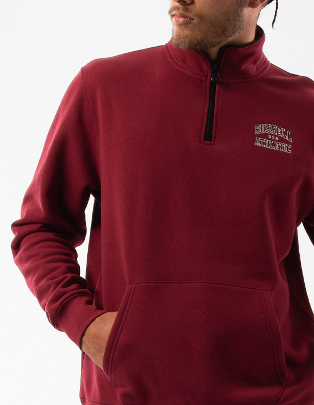 Huat Russell Athletic Arch 1/4 Zip Homme Bordeaux | NSVK-47832