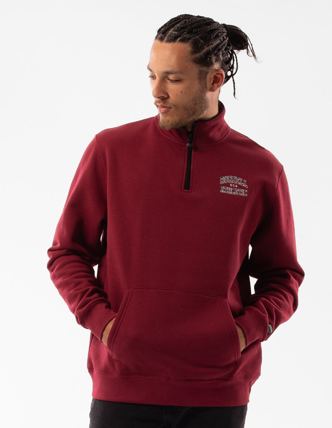 Huat Russell Athletic Arch 1/4 Zip Homme Bordeaux | NSVK-47832