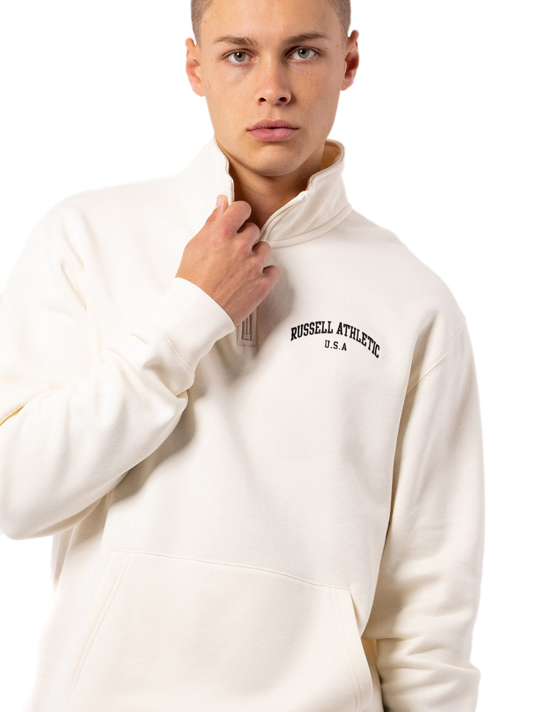 Huat Russell Athletic Big Arch 1/4 Zip Homme Blanche | WDZK-21385