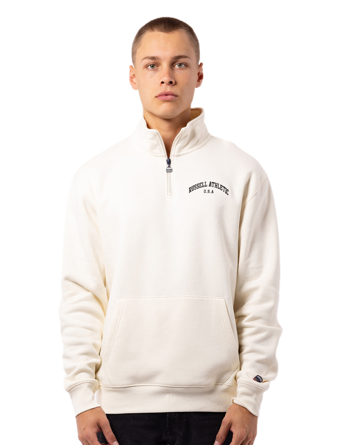 Huat Russell Athletic Big Arch 1/4 Zip Homme Blanche | WDZK-21385