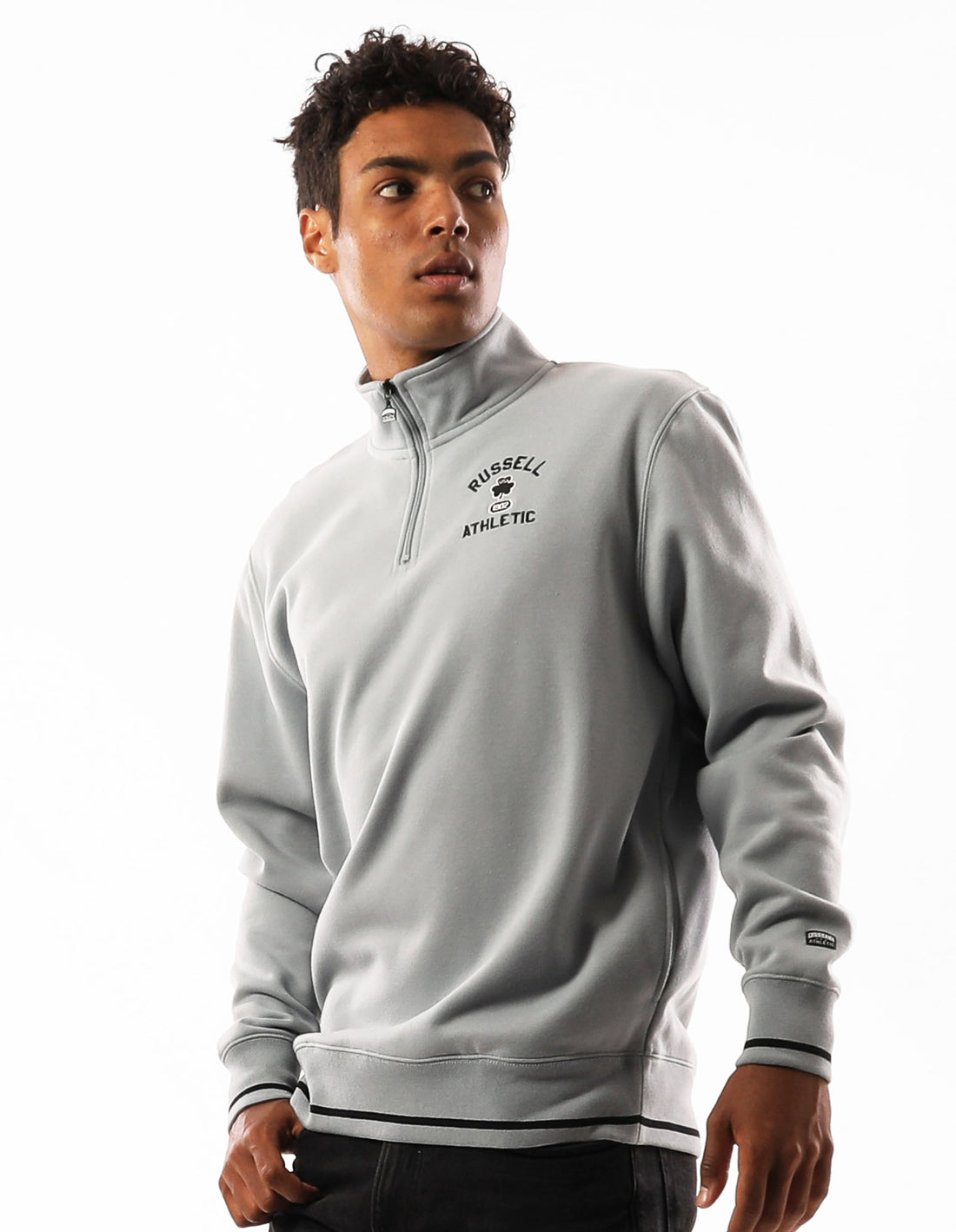 Huat Russell Athletic Lexington 1/4 Zip Homme Grise | EHAL-56380