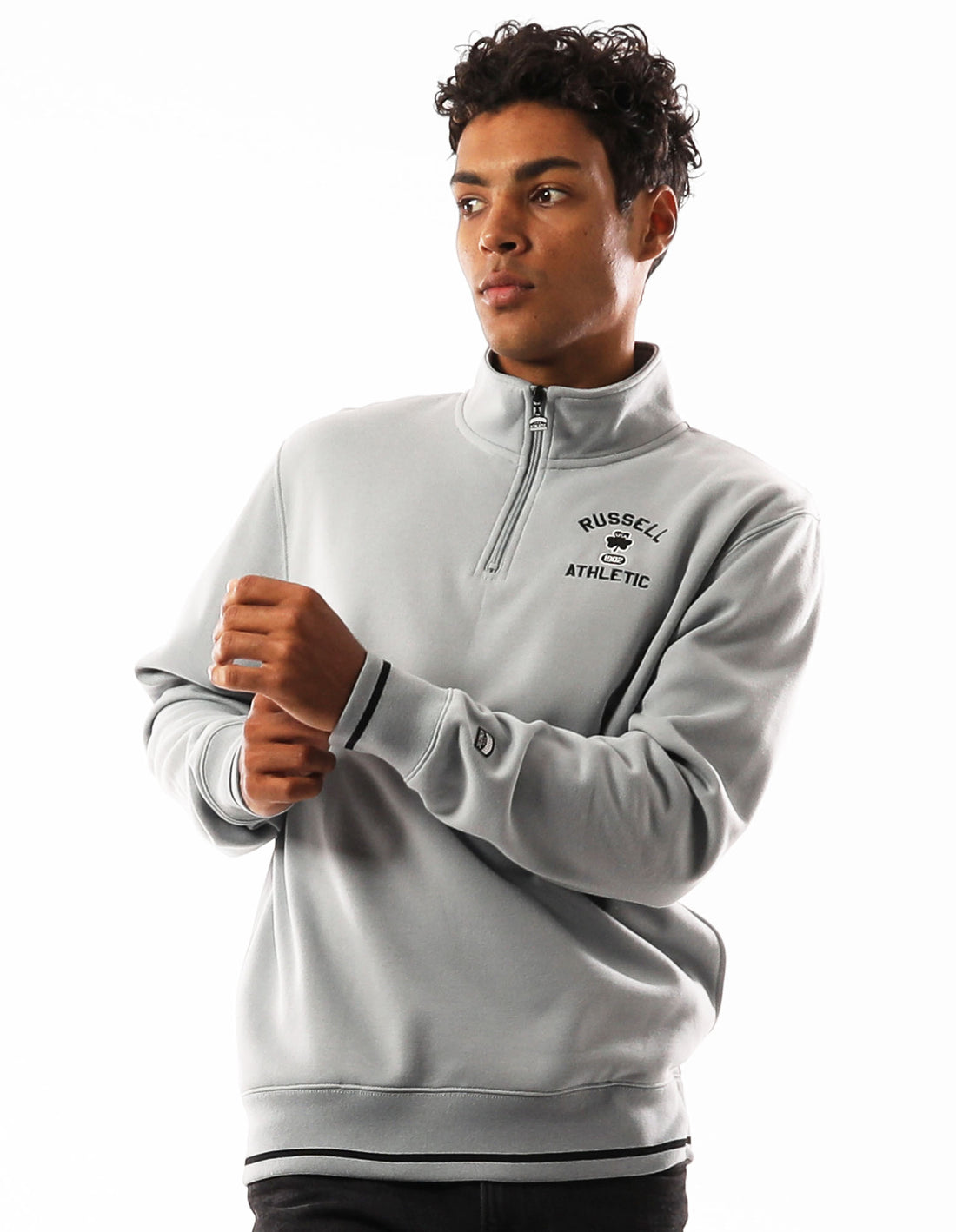 Huat Russell Athletic Lexington 1/4 Zip Homme Grise | EHAL-56380