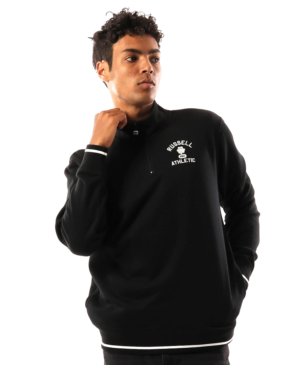 Huat Russell Athletic Lexington 1/4 Zip Homme Noir | LPRA-62159