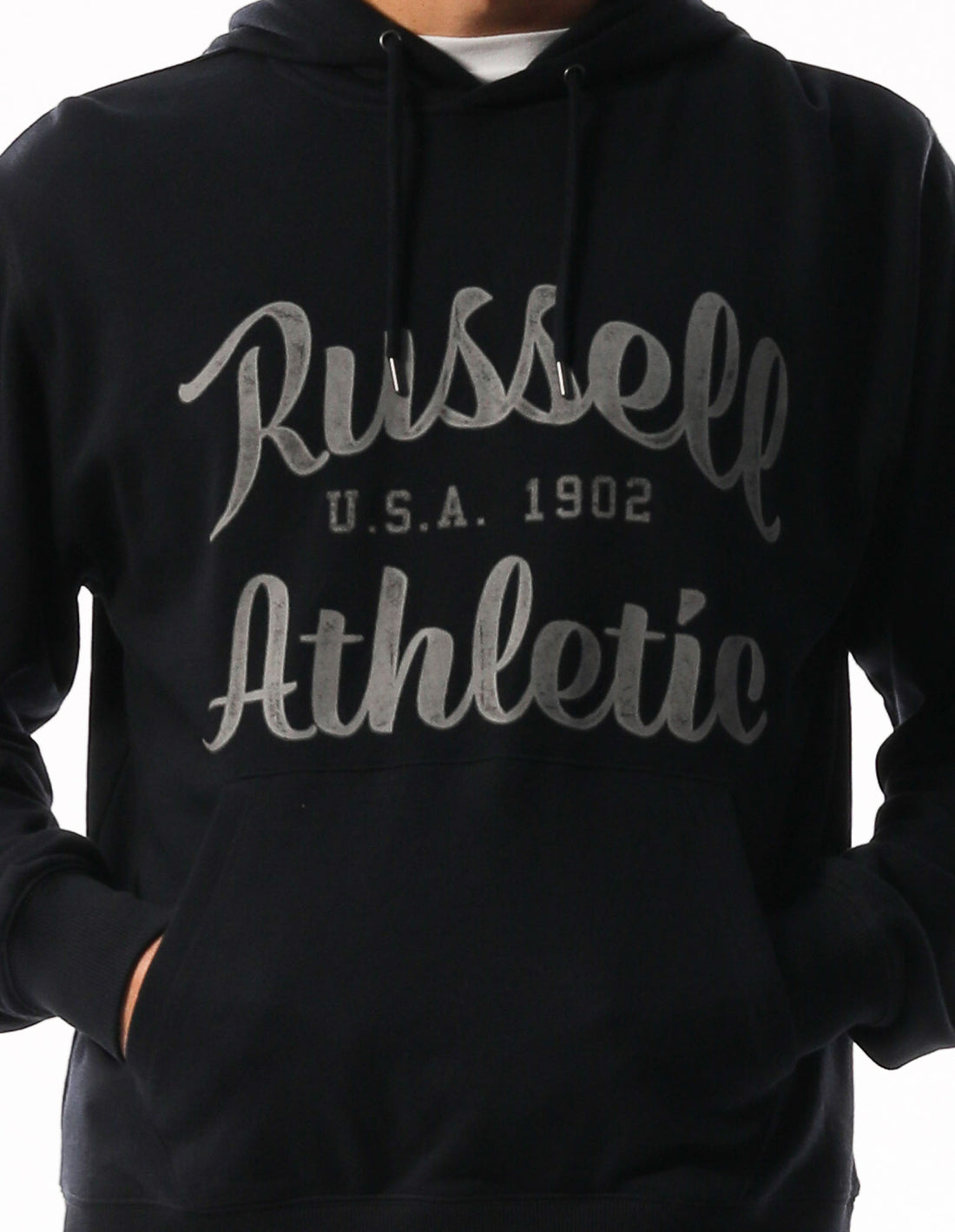 Sweat a Capuche Russell Athletic Baseball Arch Homme Grise | KECO-89510