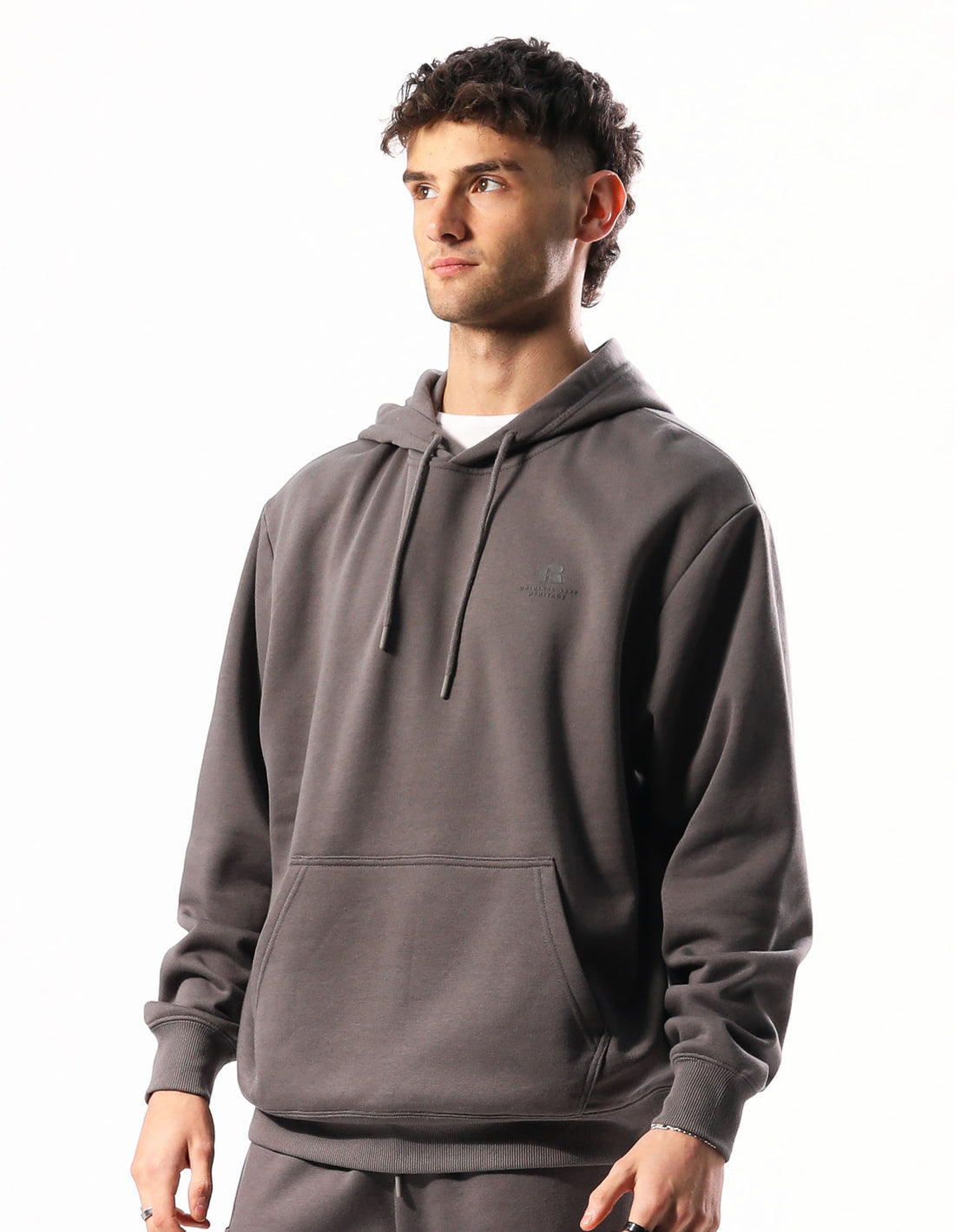 Sweat a Capuche Russell Athletic Brooklyn Homme Grise Marron | CKPV-63025