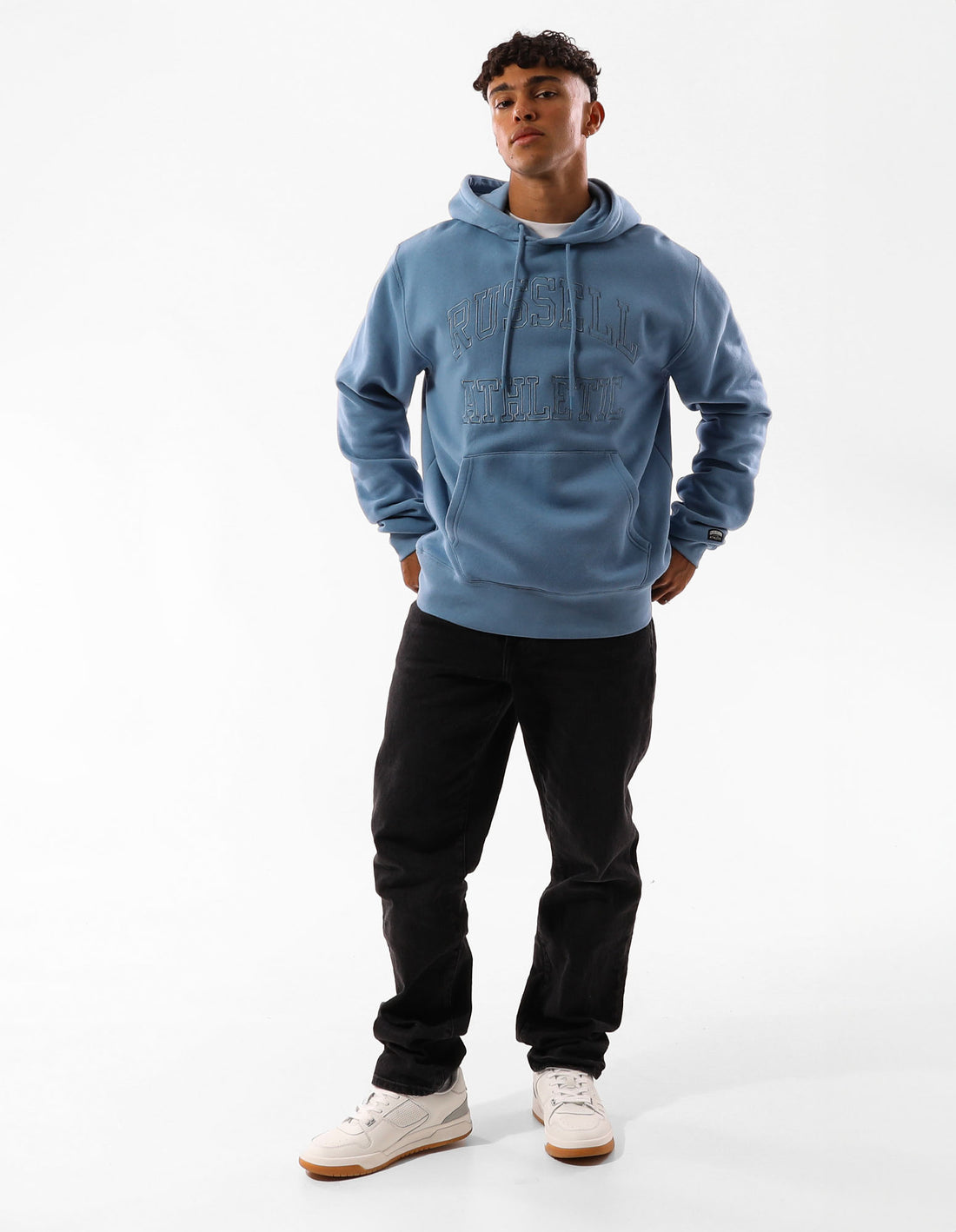 Sweat a Capuche Russell Athletic Greenwich Homme Bleu | EUPQ-64152