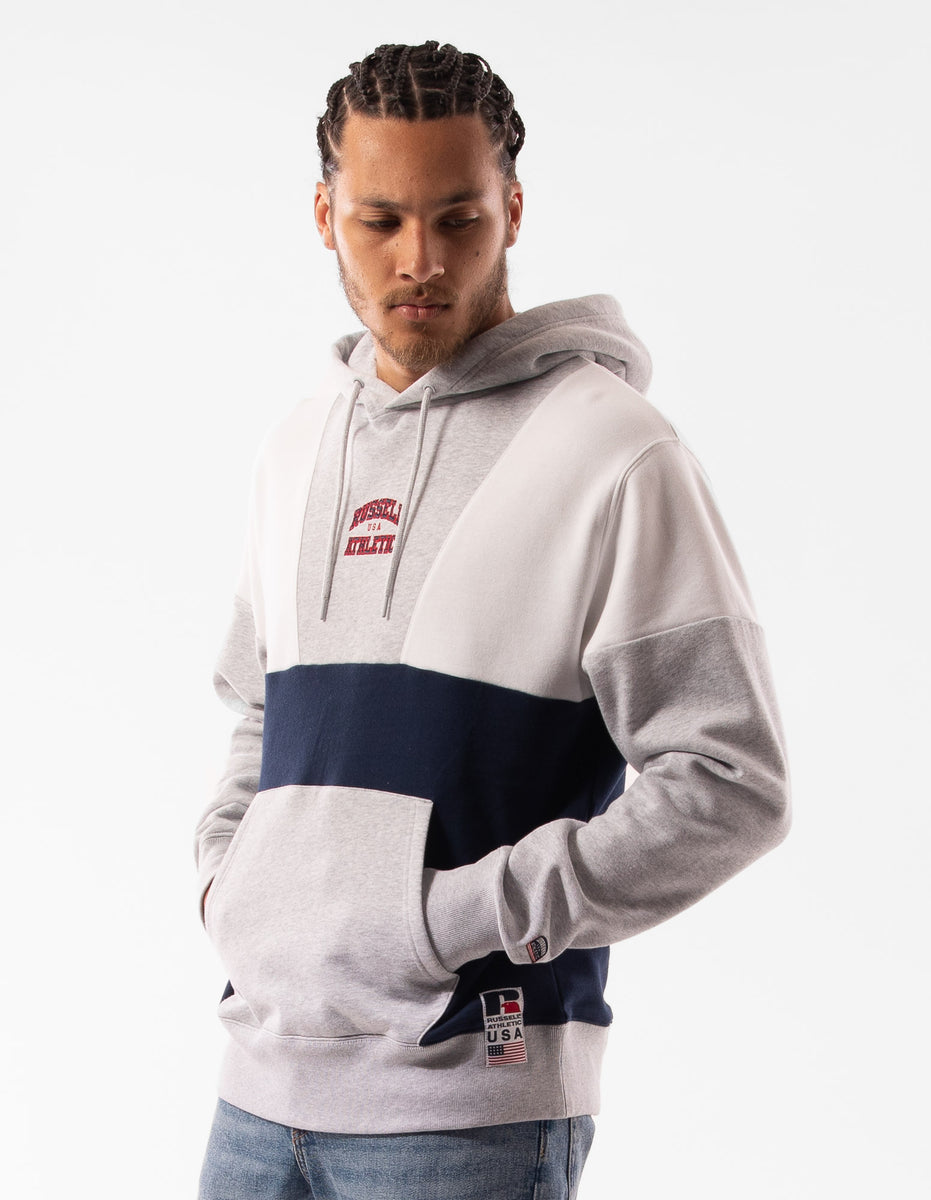 Sweat a Capuche Russell Athletic Hellcat Homme Grise Clair | QNKJ-32941