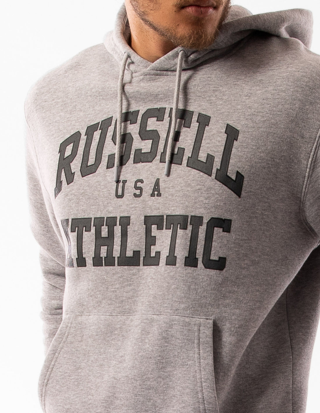 Sweat a Capuche Russell Athletic Houston Homme Grise | OTDY-43672