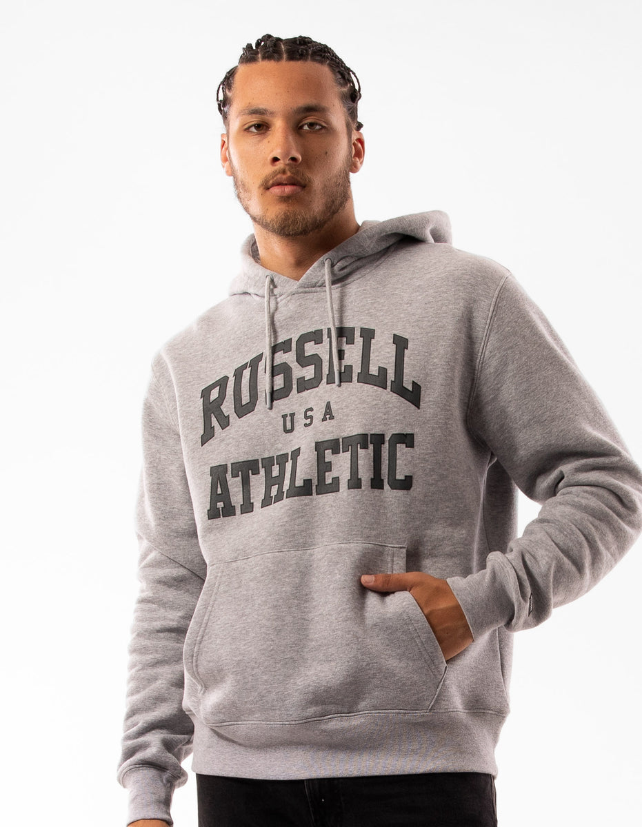 Sweat a Capuche Russell Athletic Houston Homme Grise | OTDY-43672