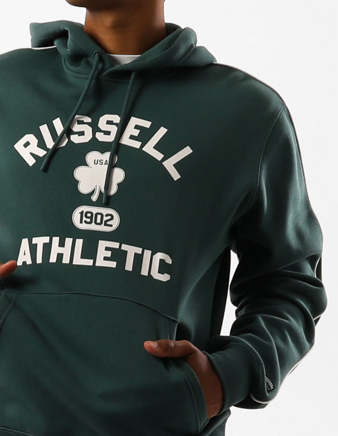 Sweat a Capuche Russell Athletic Lexington Homme Vert | ZWCT-13024