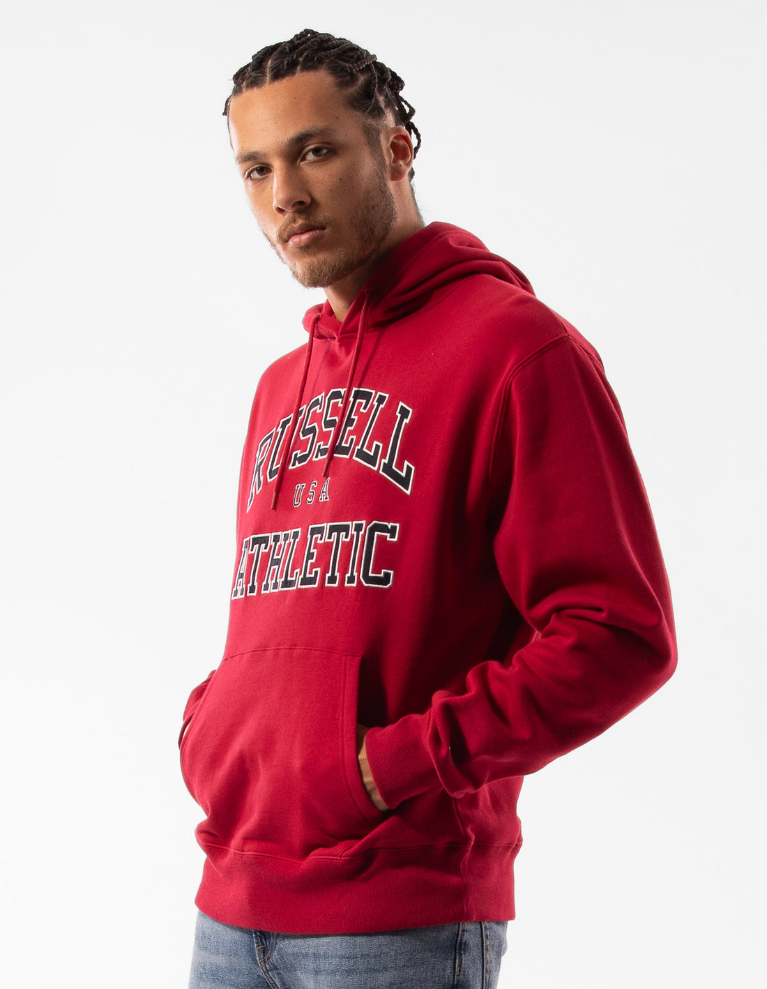 Sweat a Capuche Russell Athletic Mercer Homme Rose | HNQU-31786