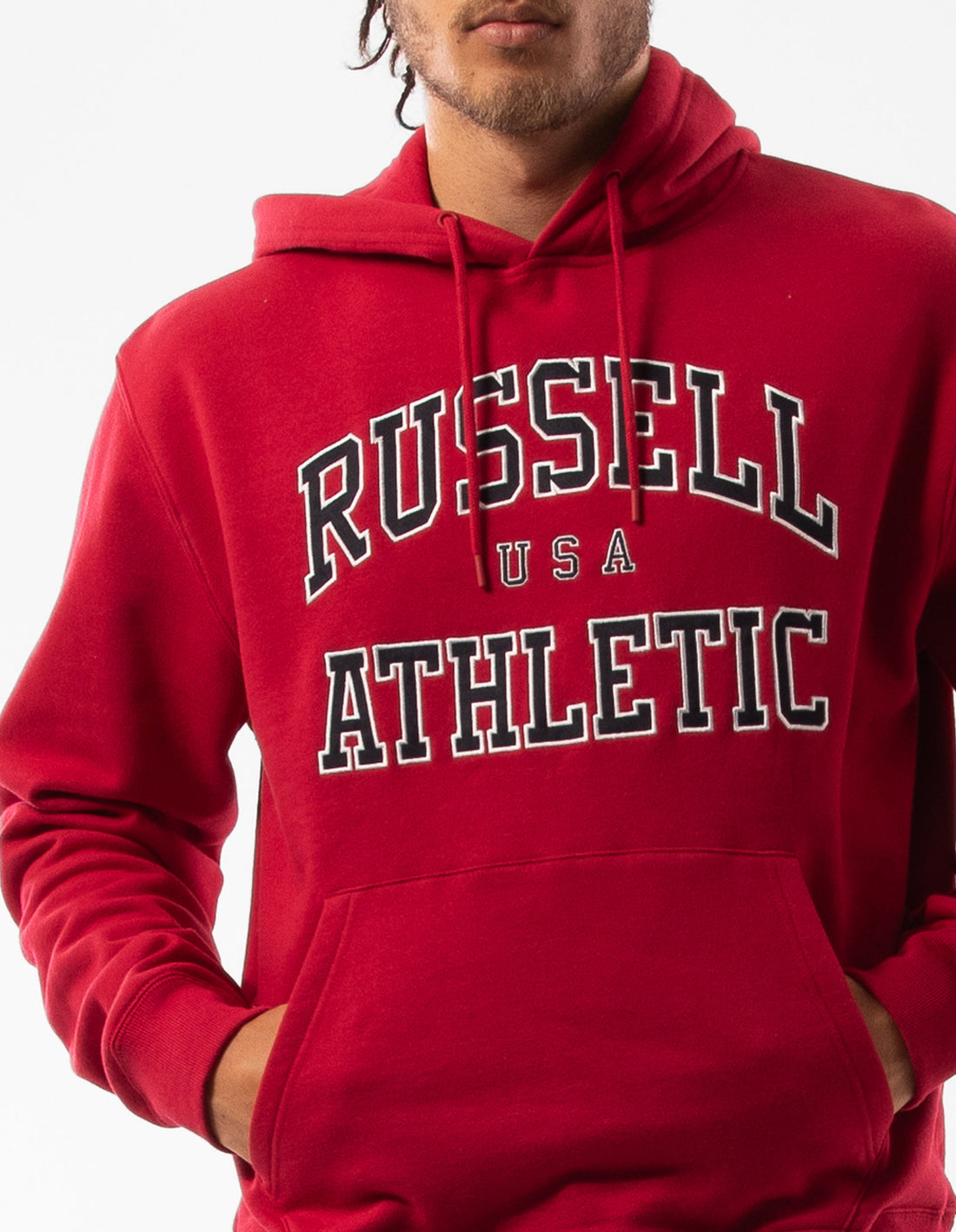 Sweat a Capuche Russell Athletic Mercer Homme Rose | HNQU-31786