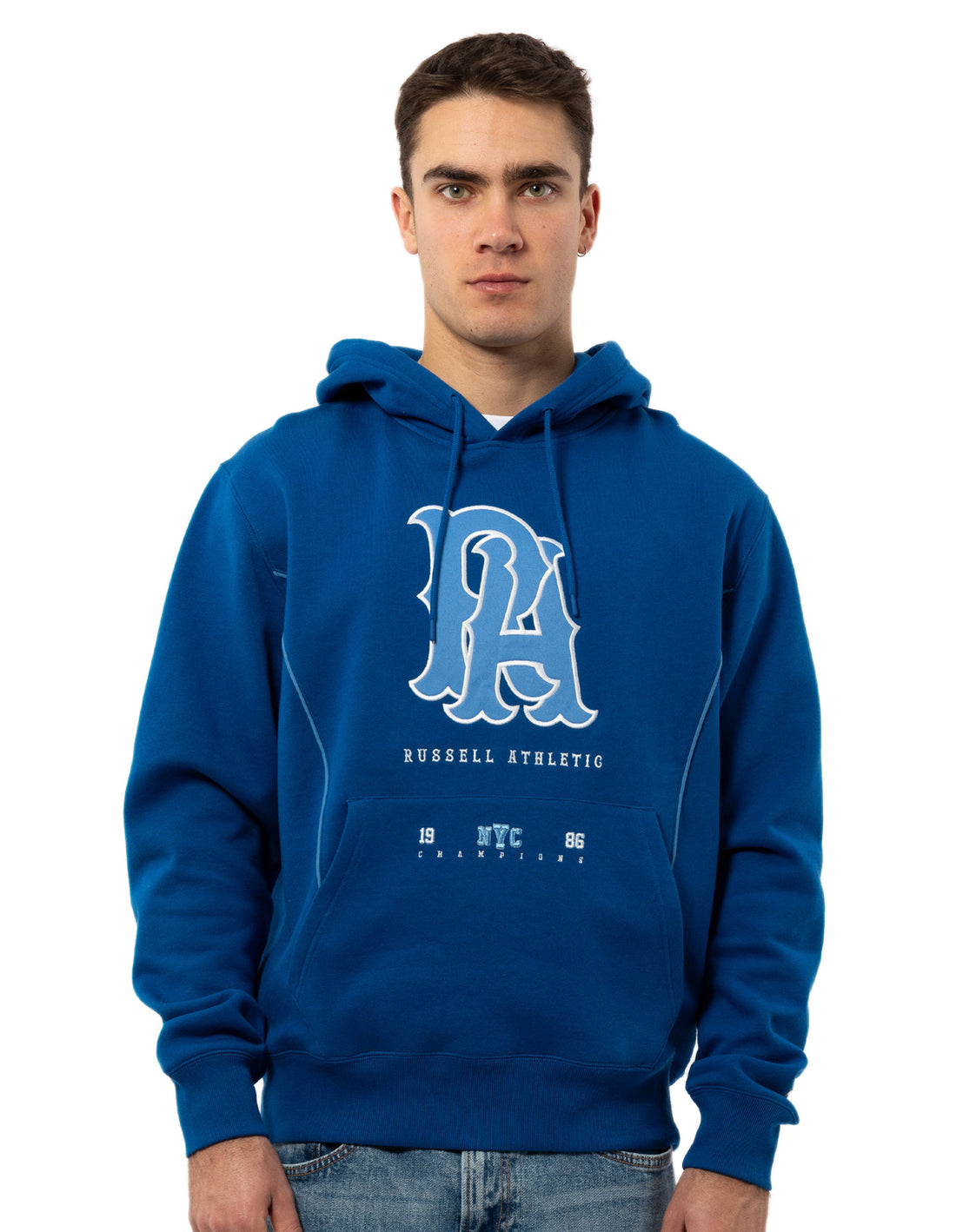 Sweat a Capuche Russell Athletic Midfielder Homme Bleu | DVSK-89054