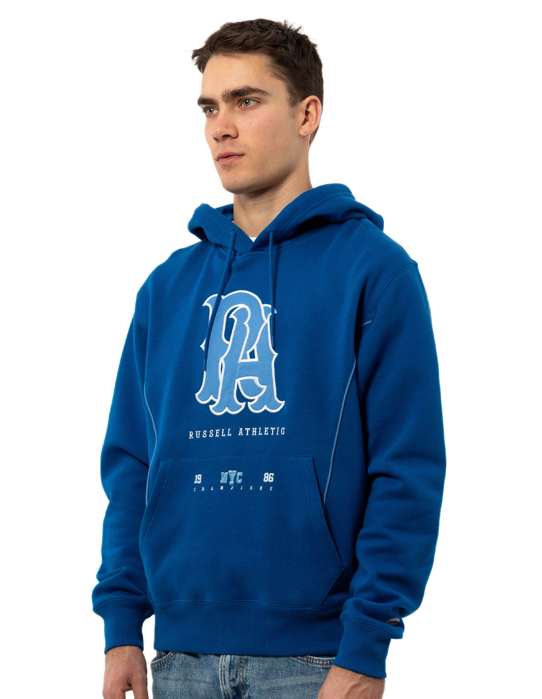 Sweat a Capuche Russell Athletic Midfielder Homme Bleu | DVSK-89054