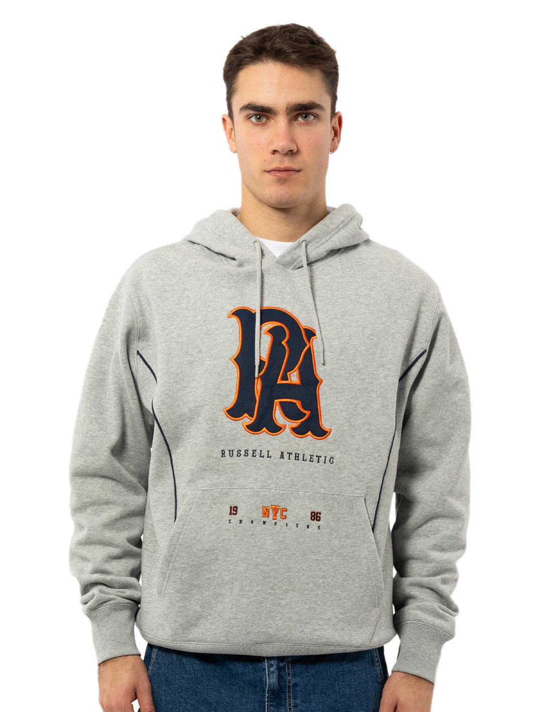 Sweat a Capuche Russell Athletic Midfielder Homme Grise | XHLW-01568