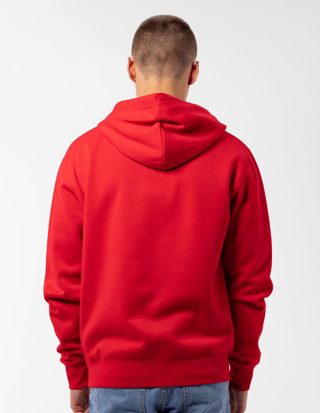 Sweat a Capuche Russell Athletic Modern Logo Homme Rouge | ZQAE-32059