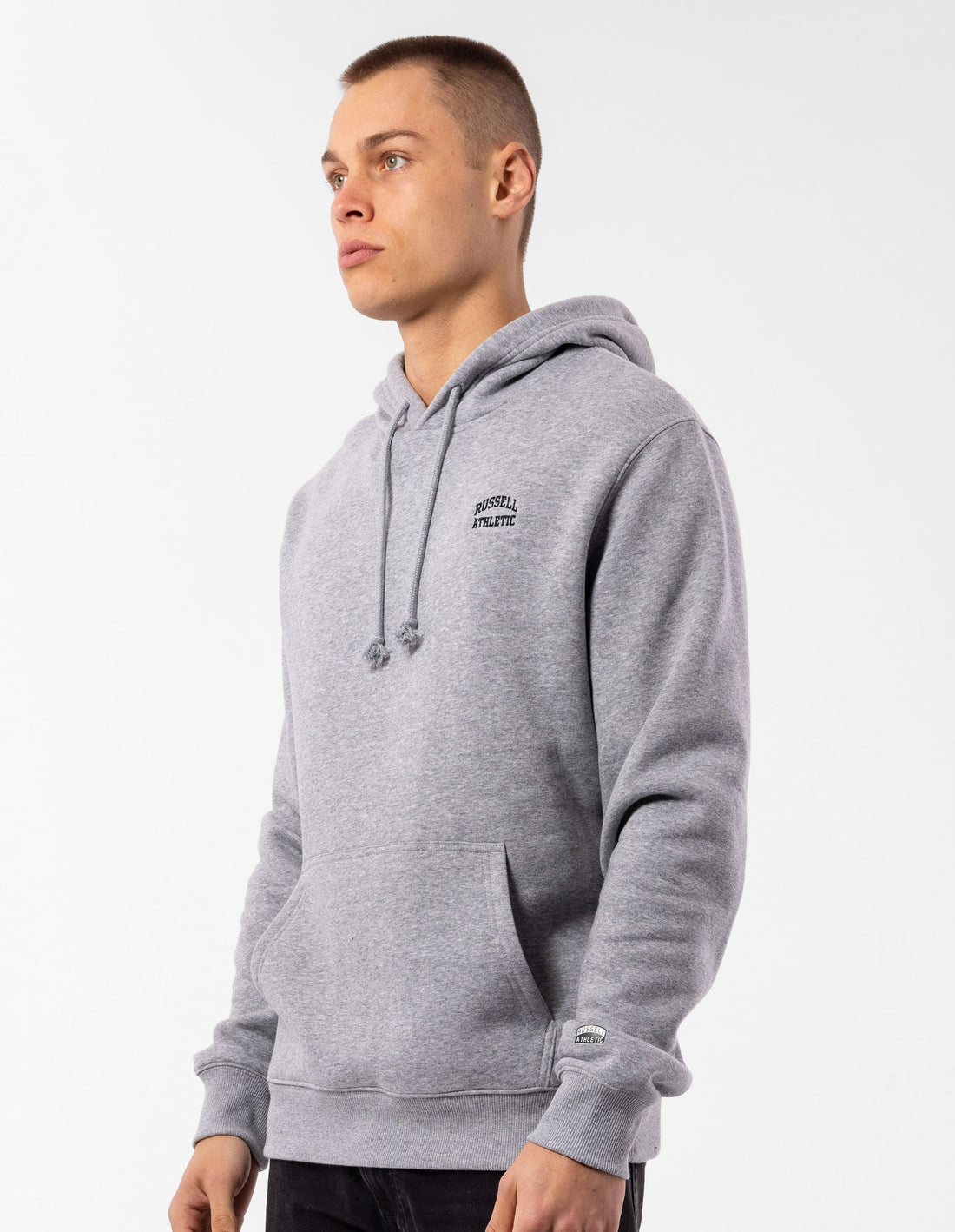 Sweat a Capuche Russell Athletic Originals Small Arch Homme Grise | MBXP-28653