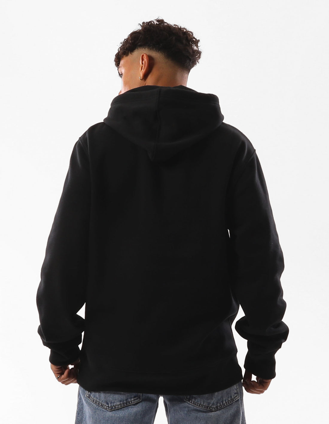 Sweat a Capuche Russell Athletic Originals Small Arch Homme Noir | YGPT-58724