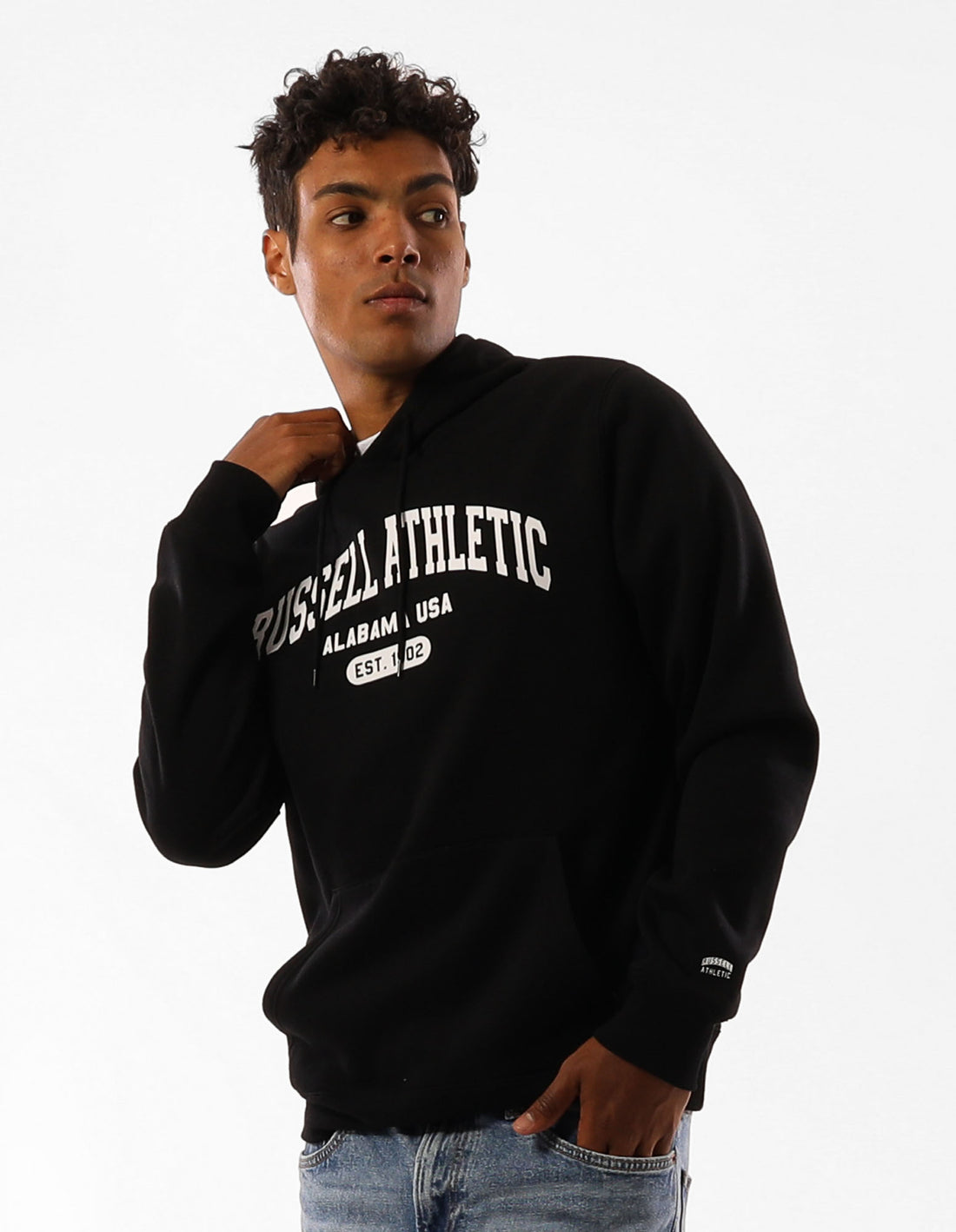 Sweat a Capuche Russell Athletic Originals Heritage Homme Noir | JFTH-43597