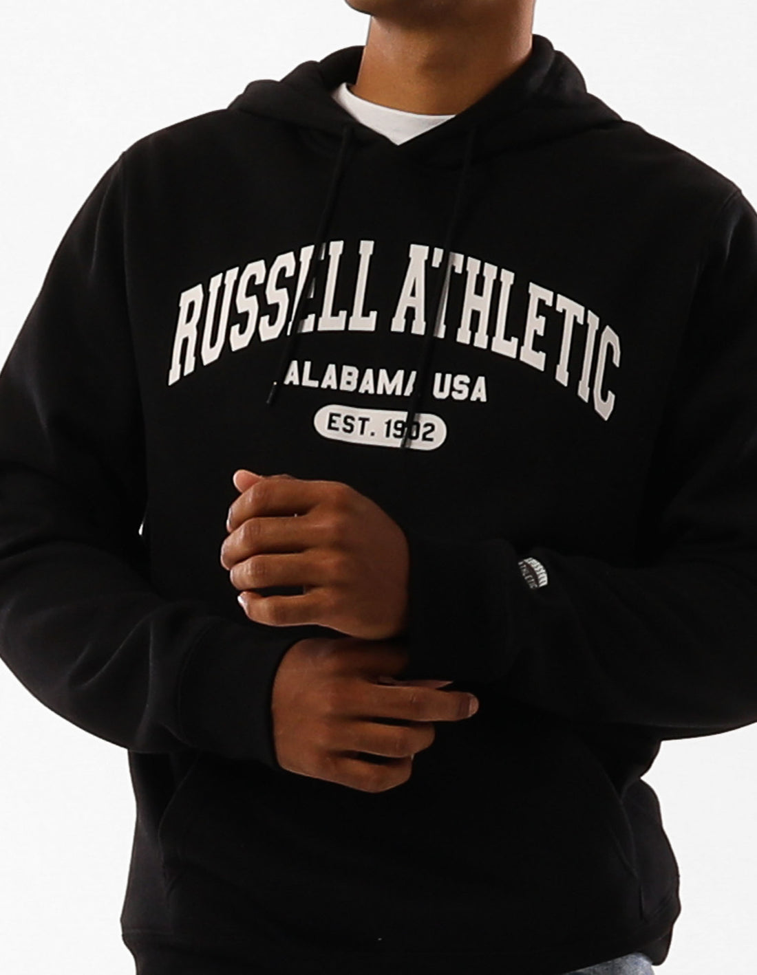 Sweat a Capuche Russell Athletic Originals Heritage Homme Noir | JFTH-43597