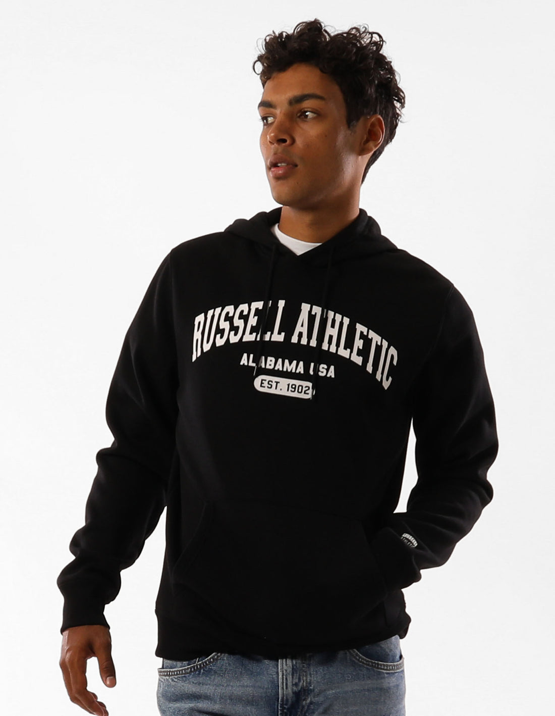 Sweat a Capuche Russell Athletic Originals Heritage Homme Noir | JFTH-43597