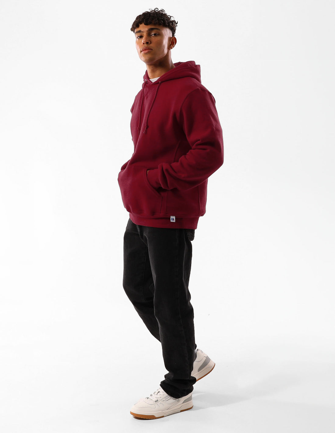 Sweat a Capuche Russell Athletic Unisex Dri Homme Bordeaux | GCFV-03674