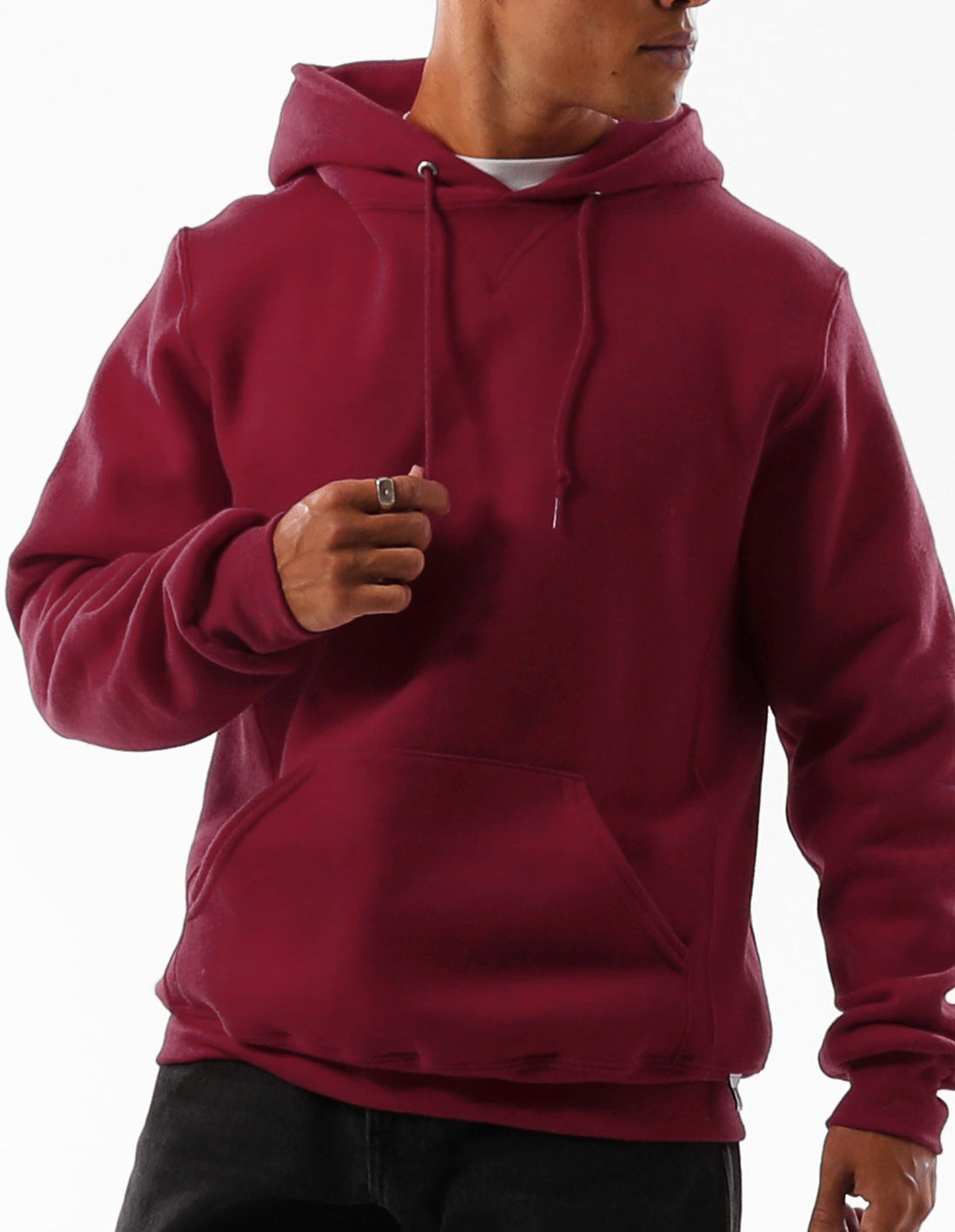 Sweat a Capuche Russell Athletic Unisex Dri Homme Bordeaux | GCFV-03674