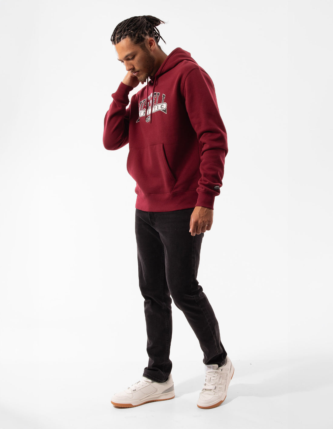 Sweat a Capuche Russell Athletic Vortex Homme Bordeaux | PHKJ-04691