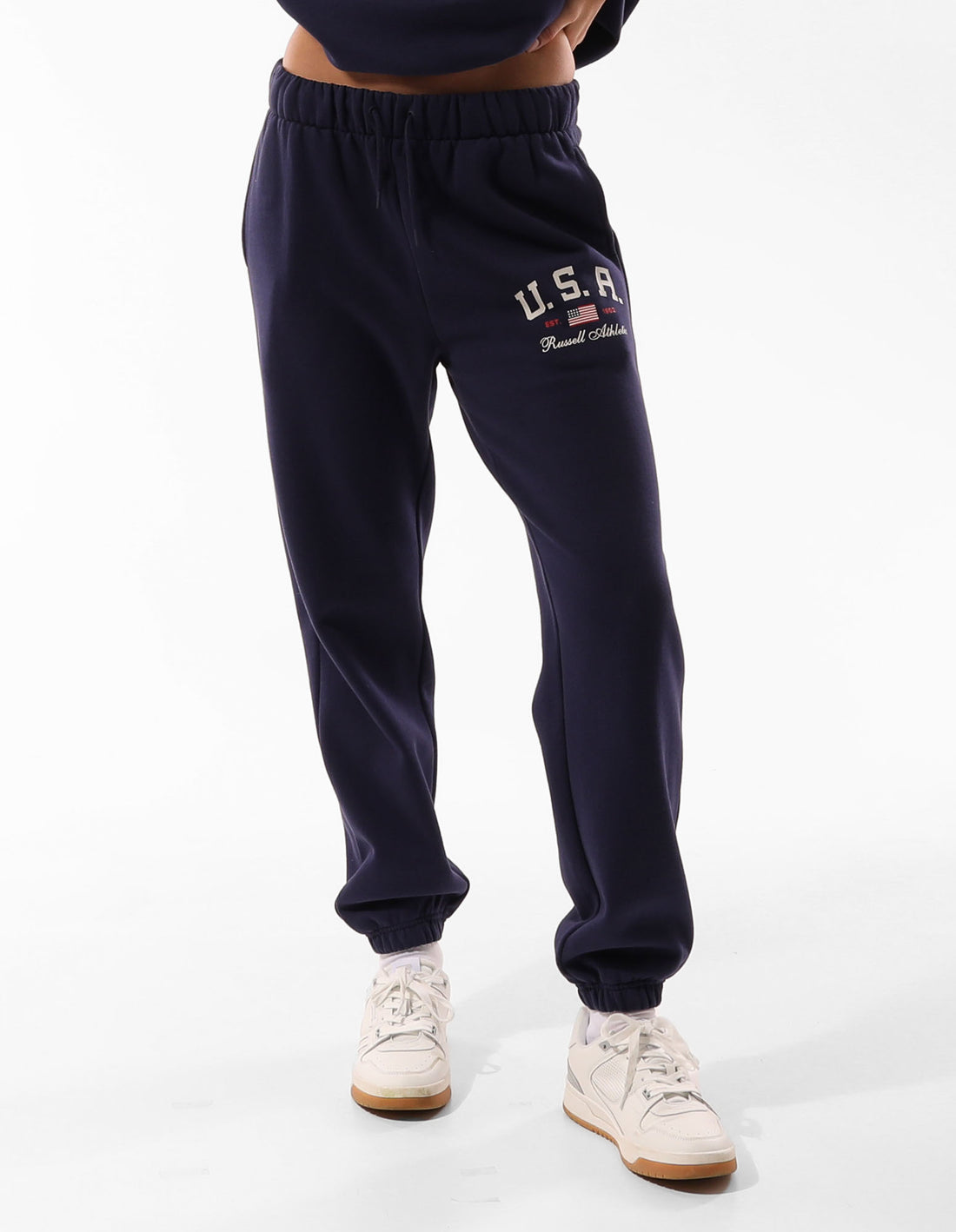 Track pants Russell Athletic 1902 Baggy Femme Bleu | NZXJ-38176