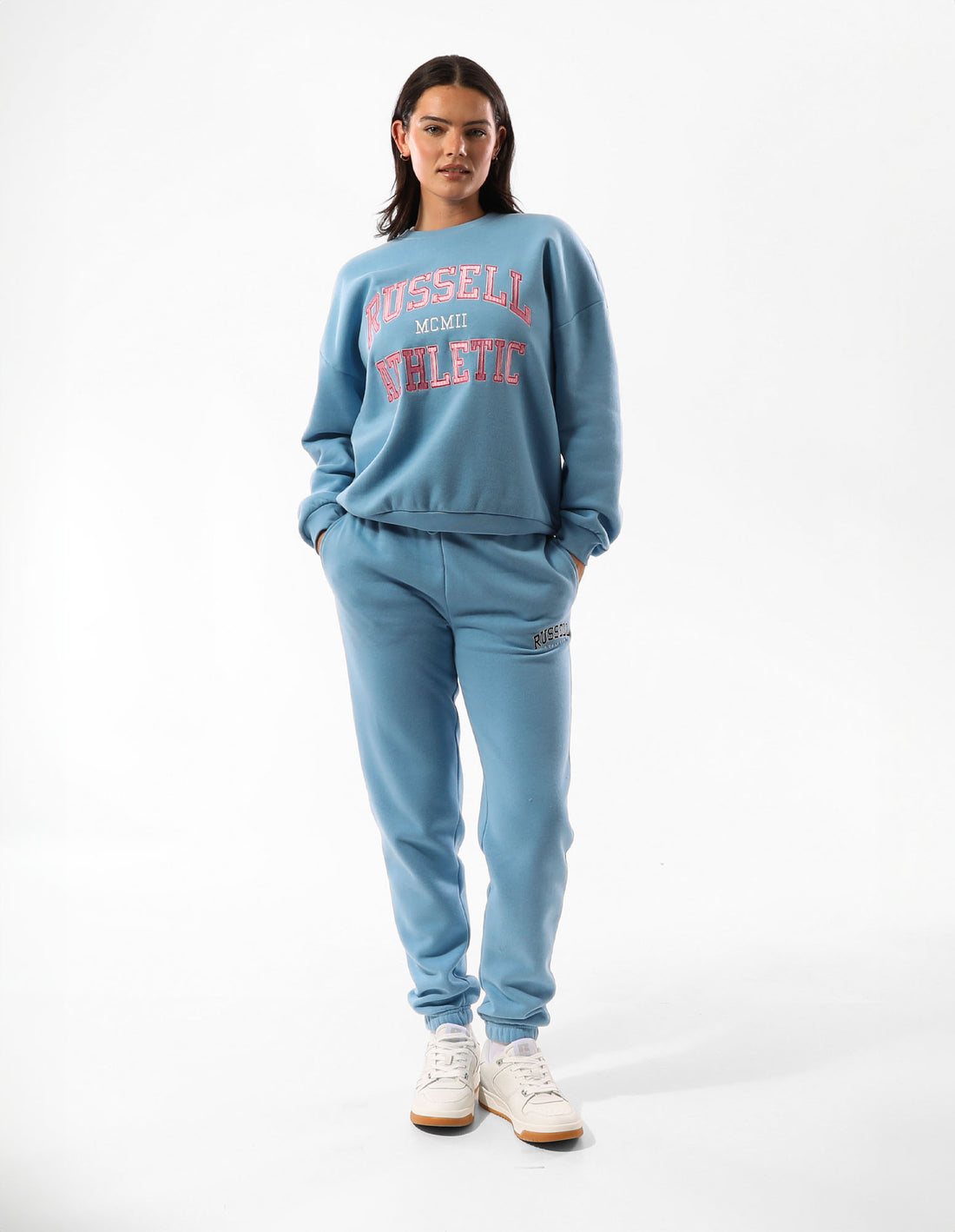 Track pants Russell Athletic Arlington Baggy Femme Bleu | ATGE-97435