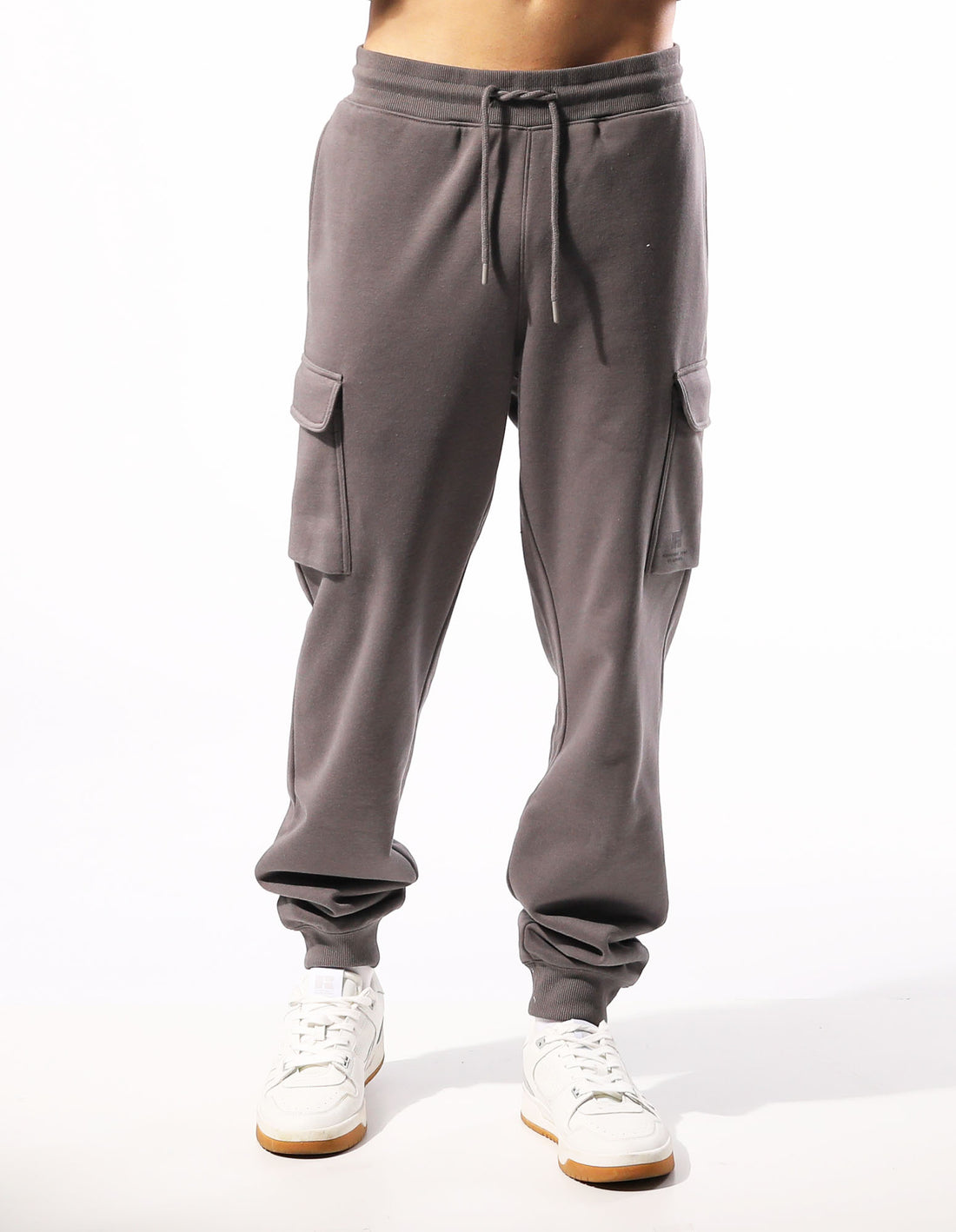 Track pants Russell Athletic Brooklyn Cargo Homme Grise Marron | IJWU-81627