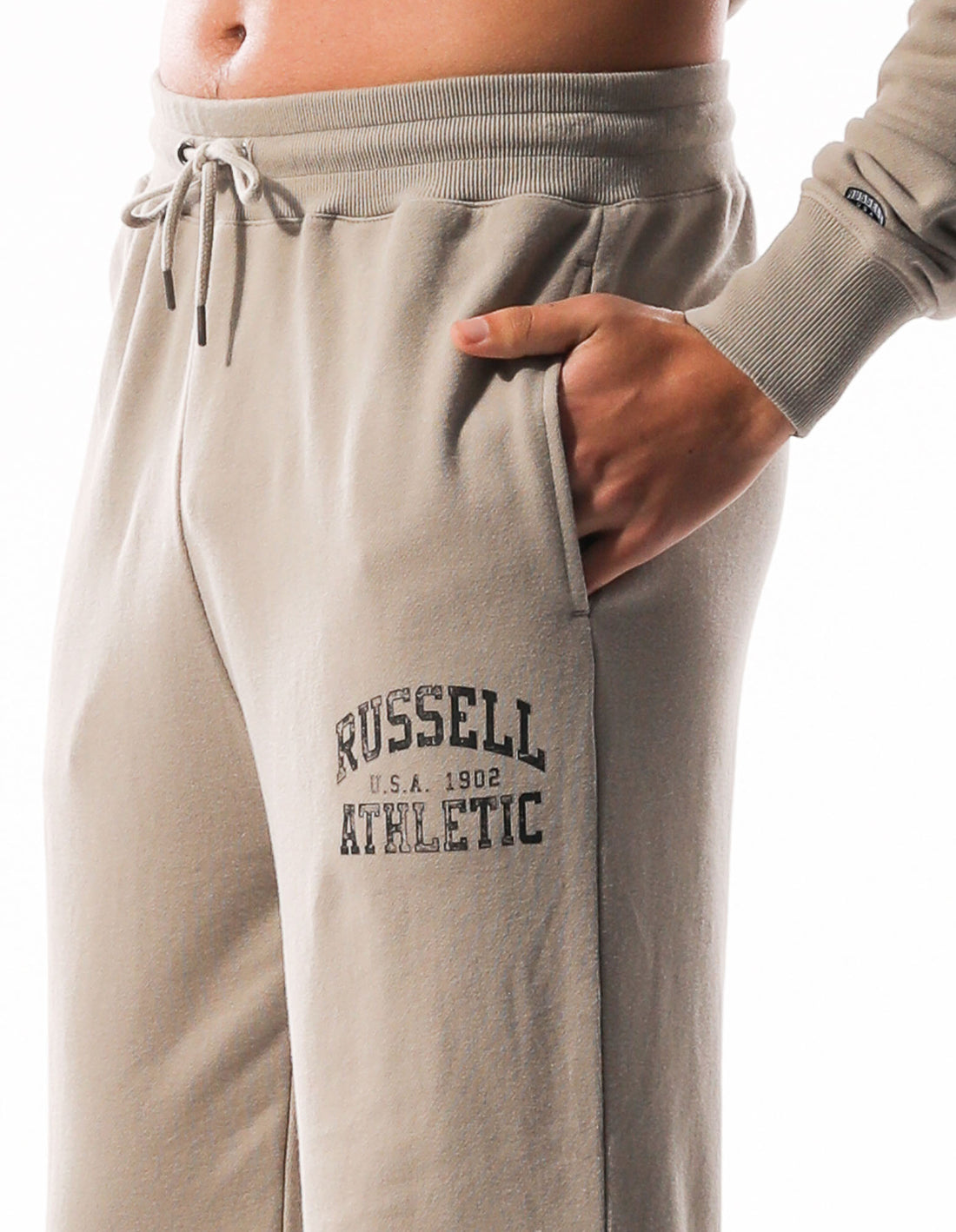 Track pants Russell Athletic Distressed Arch Homme Kaki | YDXQ-03465