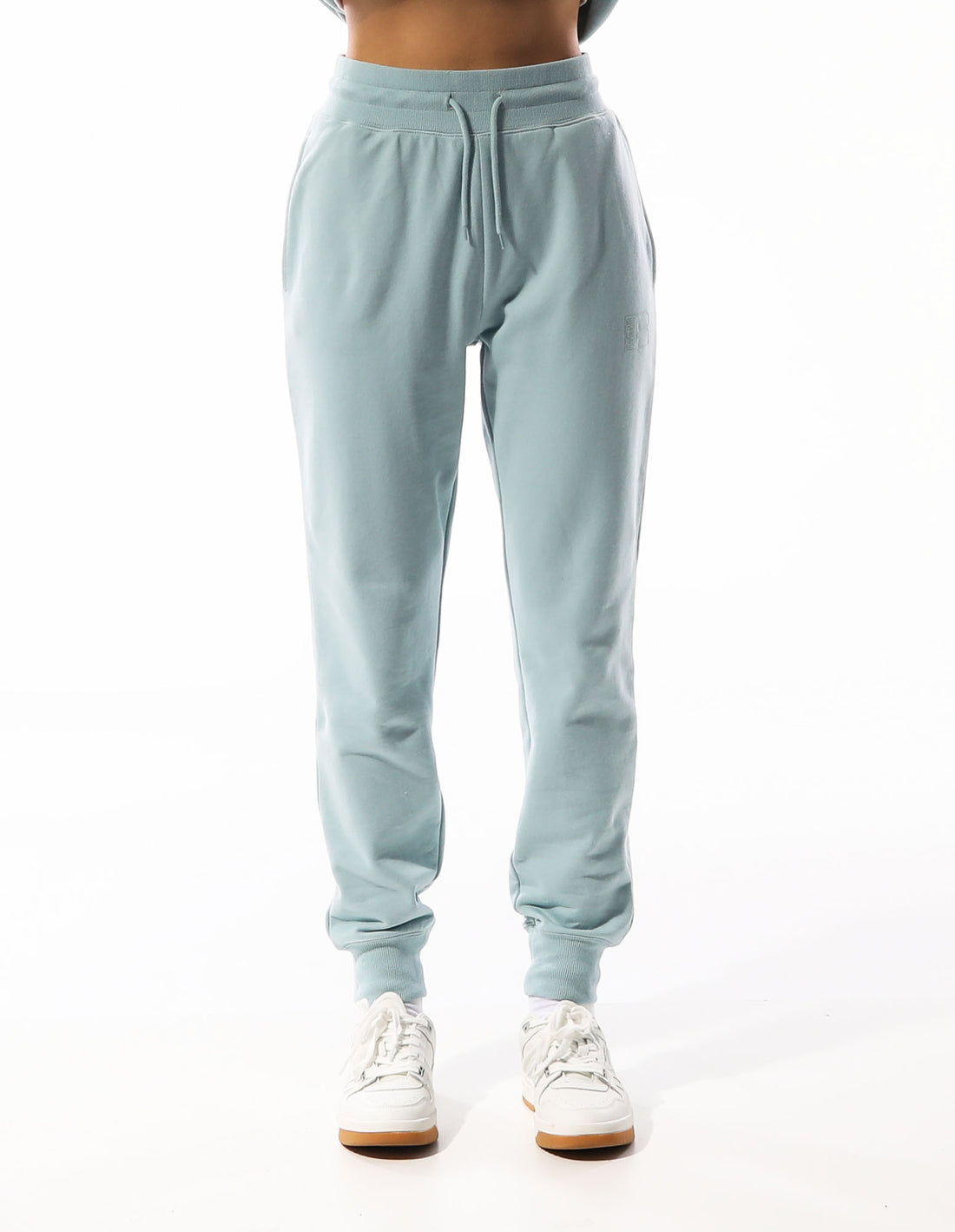 Track pants Russell Athletic Inlay Logo Unbrushed Femme Turquoise | RKAN-02453