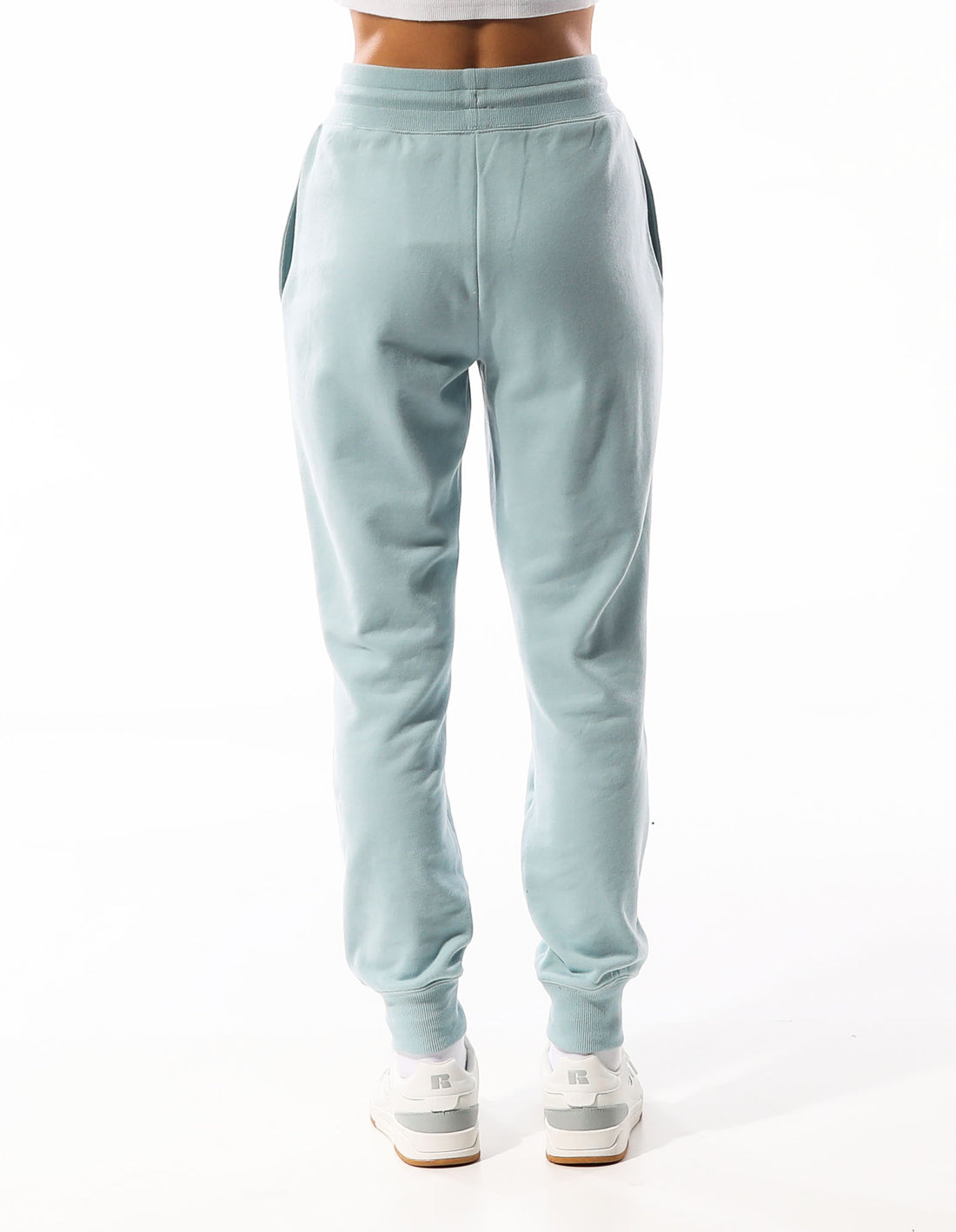 Track pants Russell Athletic Inlay Logo Unbrushed Femme Turquoise | RKAN-02453