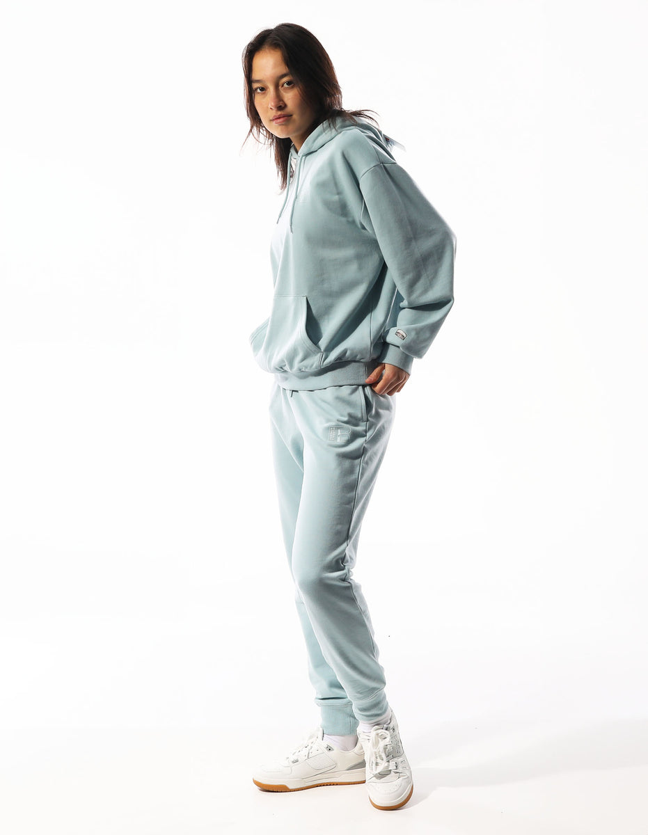 Track pants Russell Athletic Inlay Logo Unbrushed Femme Turquoise | RKAN-02453