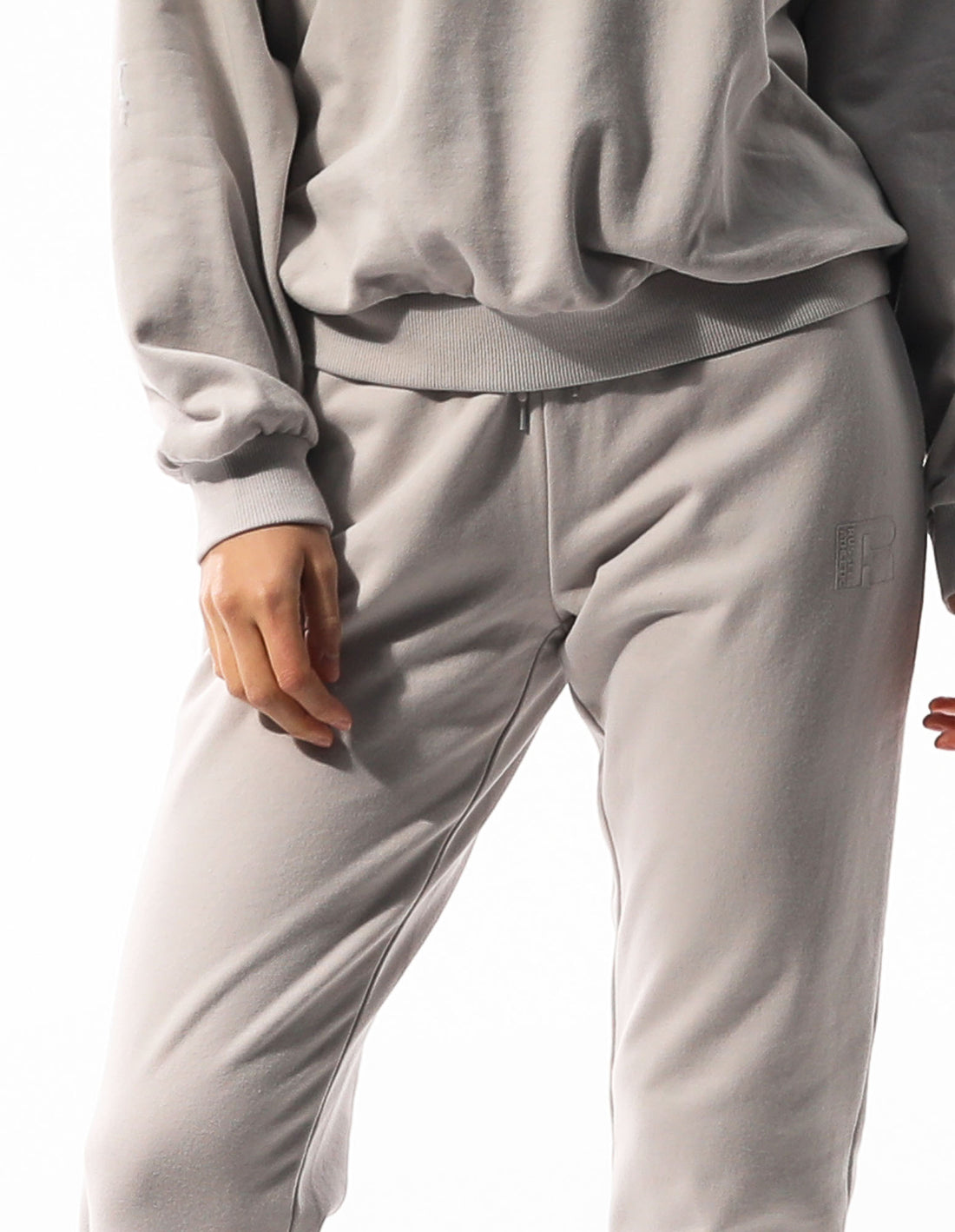 Track pants Russell Athletic Inlay Logo Unbrushed Femme Beige | DBVY-39472