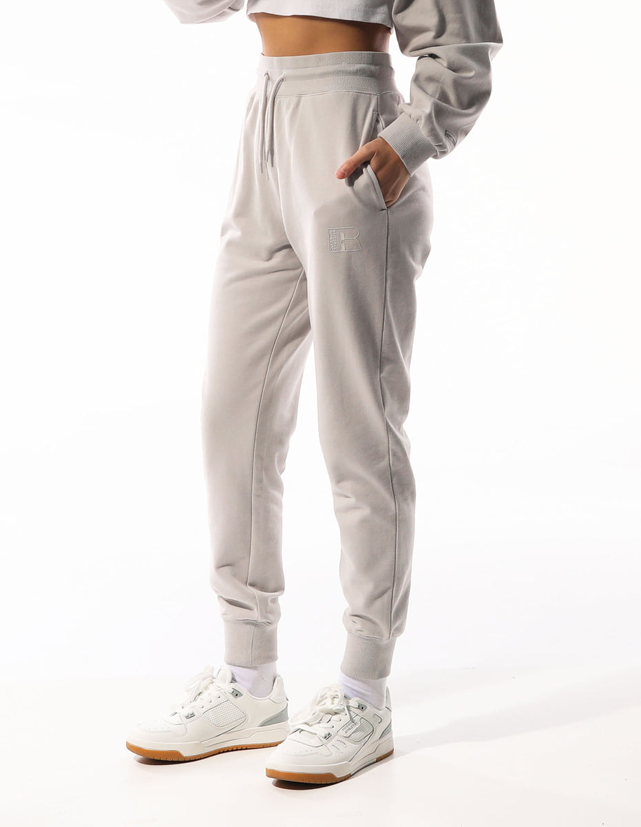 Track pants Russell Athletic Inlay Logo Unbrushed Femme Beige | DBVY-39472